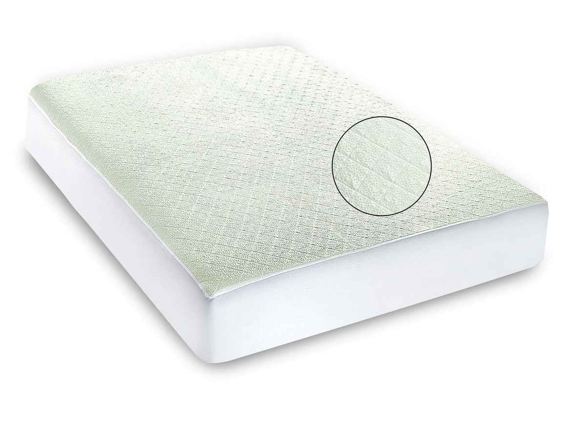 Bamboo Extra Deep Quilted Waterproof Mattress Protector Hypoallergenic Moisture-Wicking Bed Cover with Elastic Skirt by OLIVIA ROCCO Mattress Protector
