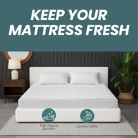 Egyptian Cotton Quilted Waterproof Mattress Protector Extra Deep Hypoallergenic Breathable All Sizes Classic White by OLIVIA ROCCO Mattress Protector