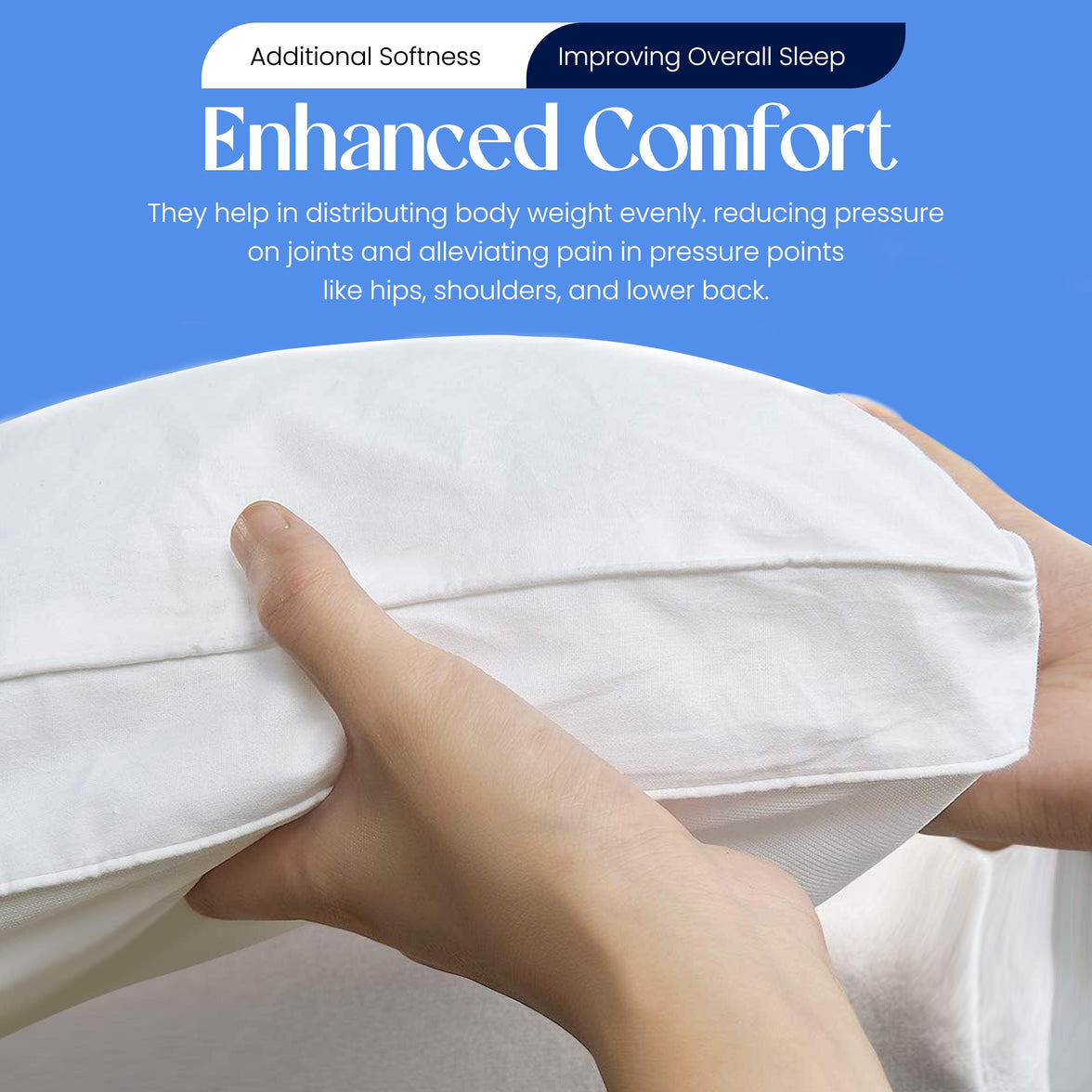 Microfibre Mattress Topper Heavy Fill Extra Deep Super Soft Anti-Allergy Bed Topper for Ultimate Comfort by OLIVIA ROCCO Mattress Topper