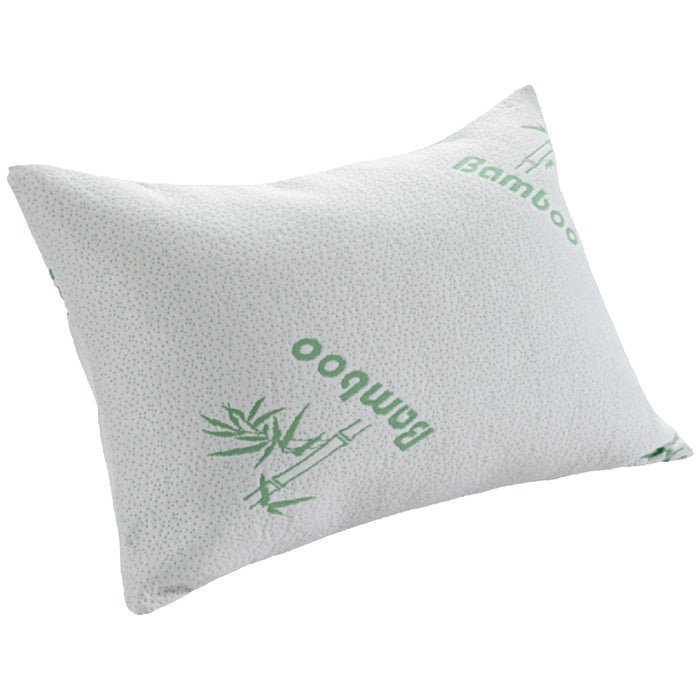 Bamboo Memory Foam Pillow Hypoallergenic Cooling Luxury Premium Fibre Filling for Superior Comfort and Support by OLIVIA ROCCO 50x75cm Pillows