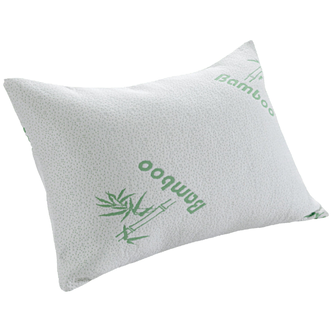 Bamboo Memory Foam Pillow Hypoallergenic Cooling Luxury Premium Fibre Filling for Superior Comfort and Support by OLIVIA ROCCO 50x75cm Pillows