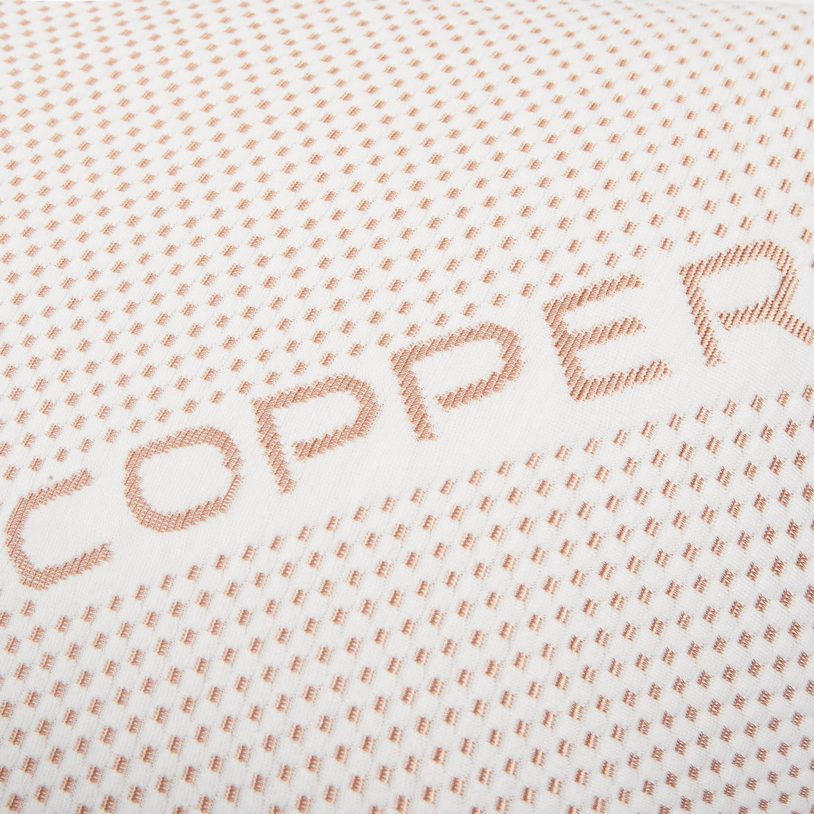 Copper Infused Unique Memory Foam Pillow for Skin Health Hypoallergenic Luxury Premium Fibre Filling for Superior Comfort and Support by OLIVIA ROCCO 50x75cm Pillows