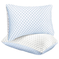 Ice Cool Unique Hypoallergenic Cooling Memory Foam Pillow for Nightlong Comfort and Breathable Sleep Support by OLIVIA ROCCO 50x75cm Pillows