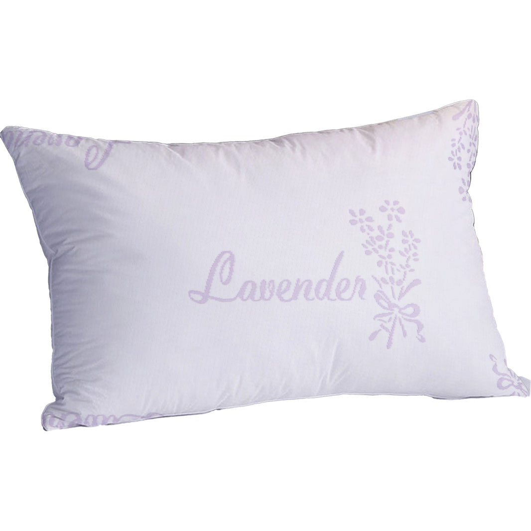 Lavender Infused Unique Hotel Pillow Hypoallergenic Microfibre Luxury Premium Fibre Filling for Superior Comfort and Support by OLIVIA ROCCO 50x75cm Pillows