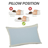 Cooling Gel Memory Foam Pillow Breathable Luxury Premium Fibre Filling for Superior Comfort and Support by OLIVIA ROCCO 60x40x13cm Pillows