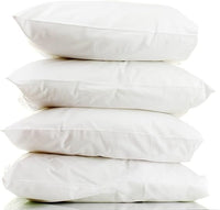 4 Pack Super Bounce Back Pillows  Luxury Premium Fibre Filling for Superior Comfort and Support by OLIVIA ROCCO 72 x 46 CM / WHITE Pillows