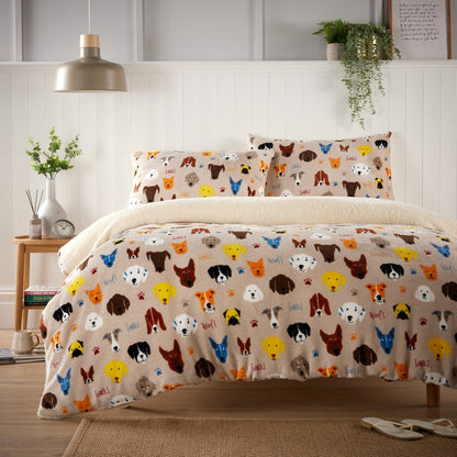 Olivia Rocco Printed Teddy Duvet Sets dogs SINGLE / DOGS OLIVIA ROCCO Duvet Cover
