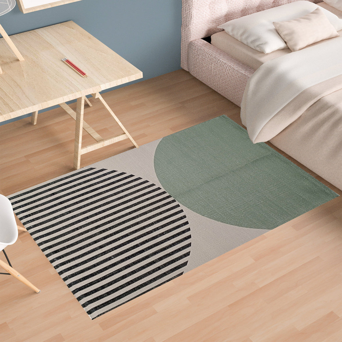 Printed Rug Amphi Design Modern Non-Slip Soft Durable Floor Rug for Living Room Bedroom Office by OLIVIA ROCCO Rugs