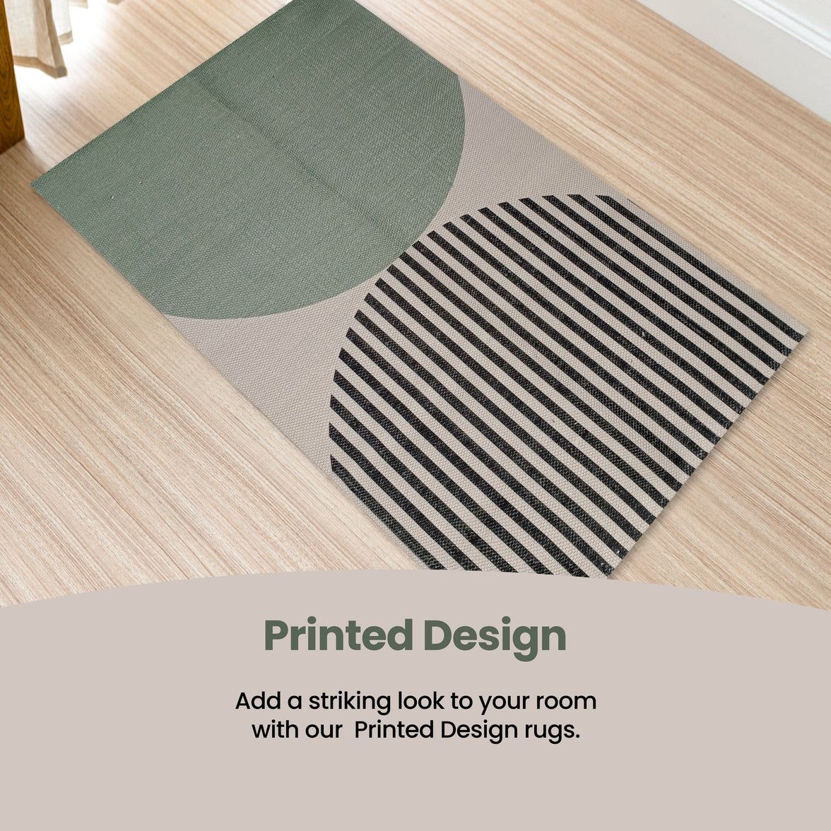 Printed Rug Amphi Design Modern Non-Slip Soft Durable Floor Rug for Living Room Bedroom Office by OLIVIA ROCCO Rugs