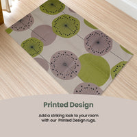 Printed Rug Flor Design Modern Non-Slip Soft Durable Floor Rug for Living Room Bedroom Office by OLIVIA ROCCO Rugs