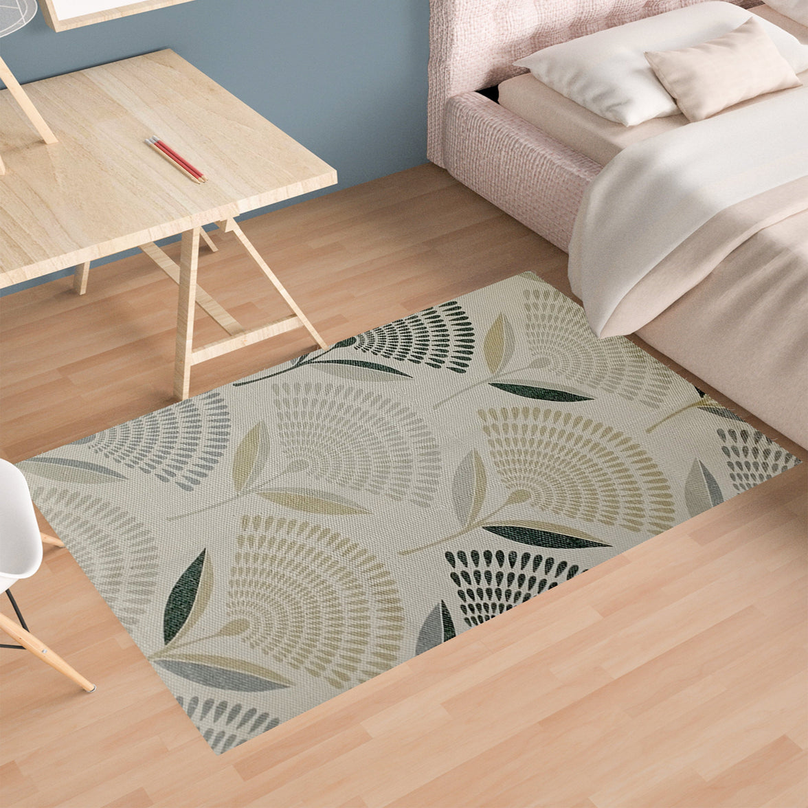 Printed Rug Linnea Design Modern Non-Slip Soft Durable Floor Rug for Living Room Bedroom Office by OLIVIA ROCCO Rugs