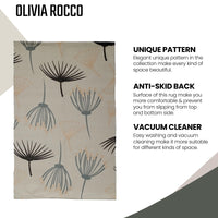 Printed Rug Nina Design Modern Non-Slip Soft Durable Floor Rug for Living Room Bedroom Office by OLIVIA ROCCO Rugs