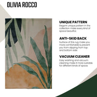 Printed Rug Sabine Design Modern Non-Slip Soft Durable Floor Rug for Living Room Bedroom Office by OLIVIA ROCCO Rugs