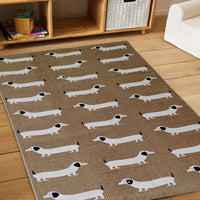 Animal Printed Rug Sausage Dog Modern Non-Slip Soft Durable Floor Rug for Living Room Bedroom Hallway & Office by OLIVIA ROCCO 60 x 90 CM / SAUSAGE DOG Rugs