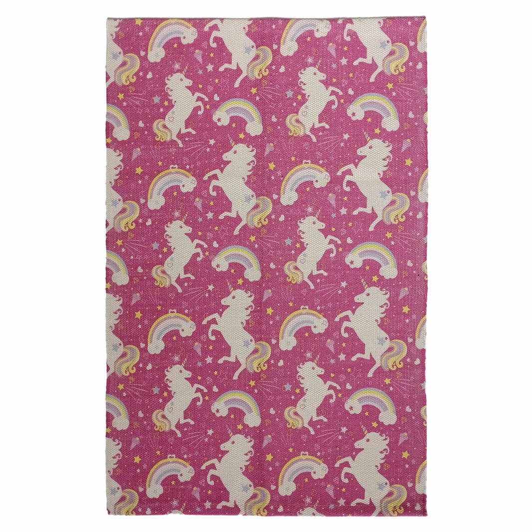 Animal Printed Rug Unicorn Modern Non-Slip Soft Durable Floor Rug for Living Room Bedroom Hallway & Office by OLIVIA ROCCO 60 x 90 CM / UNICORN Rugs