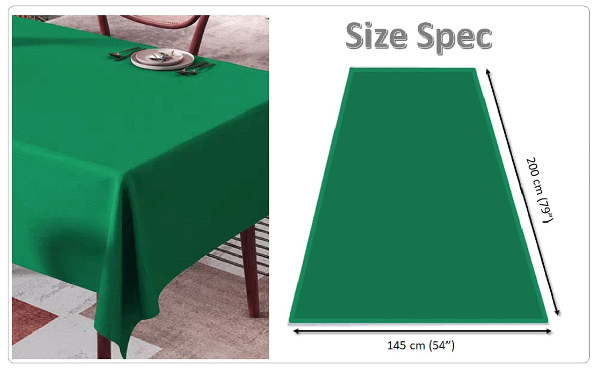 Waterproof Stain Resistant Rectangular Polyester Tablecloth Picnic Mat 145x200cm for Kitchen Dining Indoor Outdoor by OLIVIA ROCCO Table Cloth