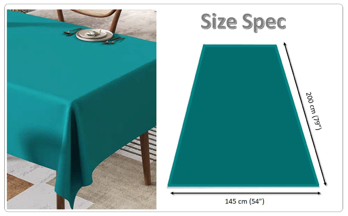 Waterproof Stain Resistant Rectangular Polyester Tablecloth Picnic Mat 145x200cm for Kitchen Dining Indoor Outdoor by OLIVIA ROCCO Table Cloth