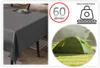 Waterproof Stain Resistant Rectangular Polyester Tablecloth Picnic Mat 145x200cm for Kitchen Dining Indoor Outdoor by OLIVIA ROCCO Table Cloth