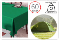 Waterproof Stain Resistant Rectangular Polyester Tablecloth Picnic Mat 145x200cm for Kitchen Dining Indoor Outdoor by OLIVIA ROCCO Table Cloth
