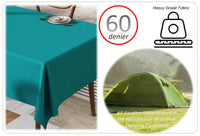 Waterproof Stain Resistant Rectangular Polyester Tablecloth Picnic Mat 145x200cm for Kitchen Dining Indoor Outdoor by OLIVIA ROCCO Table Cloth