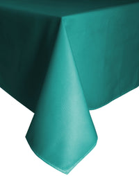 Waterproof Stain Resistant Rectangular Polyester Tablecloth Picnic Mat 145x200cm for Kitchen Dining Indoor Outdoor by OLIVIA ROCCO 145 x 200cm / TEAL Table Cloth