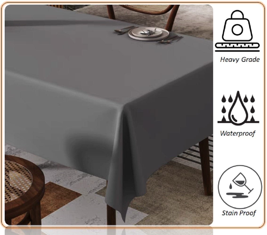 Waterproof Stain Resistant Rectangular Polyester Tablecloth Picnic Mat 145x200cm for Kitchen Dining Indoor Outdoor by OLIVIA ROCCO Table Cloth