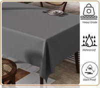 Waterproof Stain Resistant Rectangular Polyester Tablecloth Picnic Mat 145x200cm for Kitchen Dining Indoor Outdoor by OLIVIA ROCCO Table Cloth