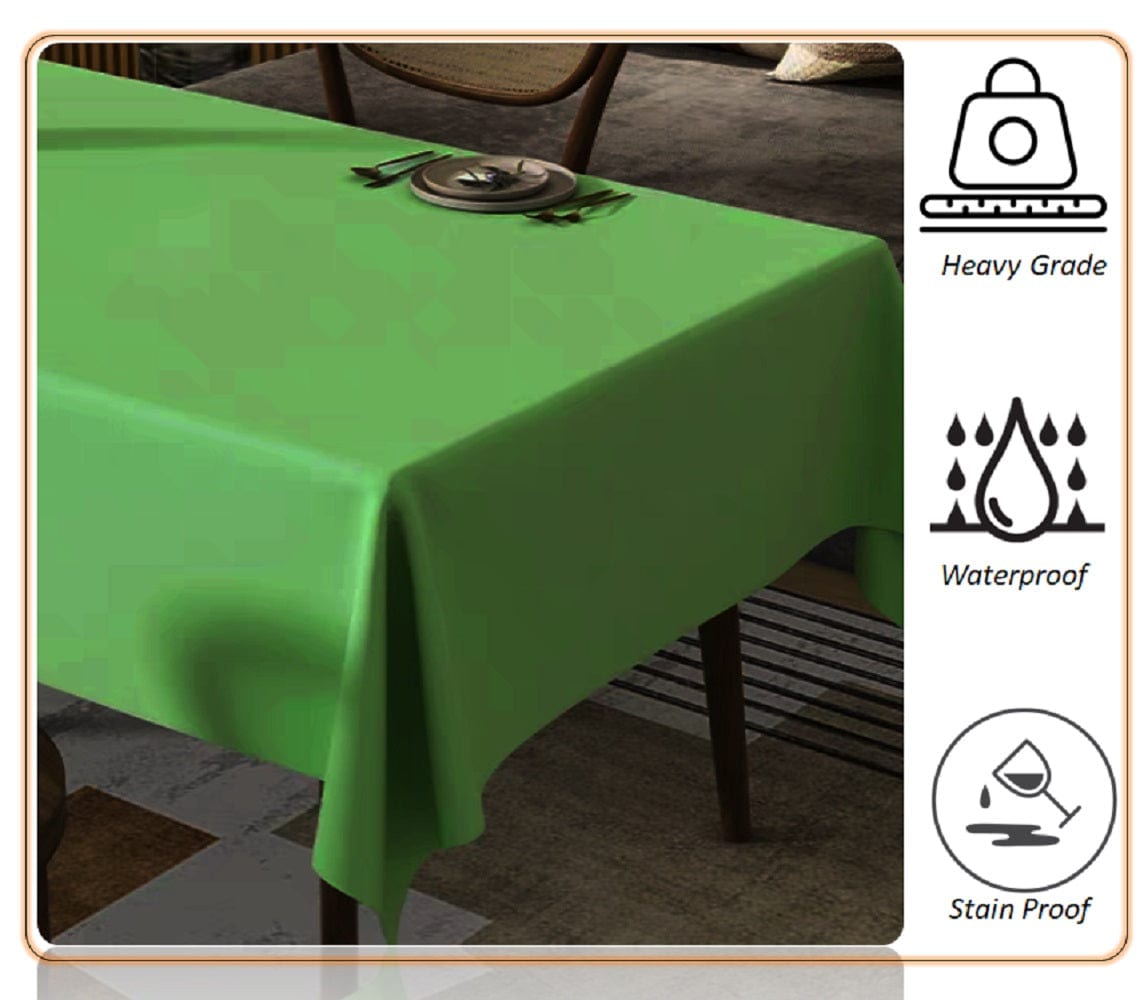 Waterproof Stain Resistant Rectangular Polyester Tablecloth Picnic Mat 145x200cm for Kitchen Dining Indoor Outdoor by OLIVIA ROCCO Table Cloth