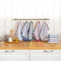 Pack of 10 Wonderdry Tea Towels Kitchen 100% Cotton Super Absorbent Quick Drying Dish Bar Cloth Set  by Olivia Rocco 10 Pack Tea Towel