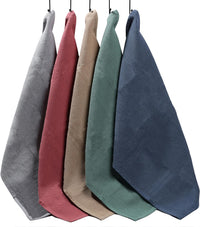Pack of 5 Ultra Absorbent Waffle Kitchen Tea Towels High-Quality Soft Cotton Assorted Colours Durable for Home and Catering Use by OLIVIA ROCCO ASSORTED Tea Towel