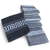 5 Pack Venice Tea Towels 100% Cotton Premium Super Absorbent Quick Drying Soft Kitchen Dish Cloth Set by Olivia Rocco Tea Towel