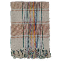 Eco-Friendly Recycled Cotton Picnic Blanket Check Stripe Design Super Soft Cozy Foldable and Packable for Beach Park Camping 130 x 150 cm by OLIVIA ROCCO 130 x 150 cm Throw