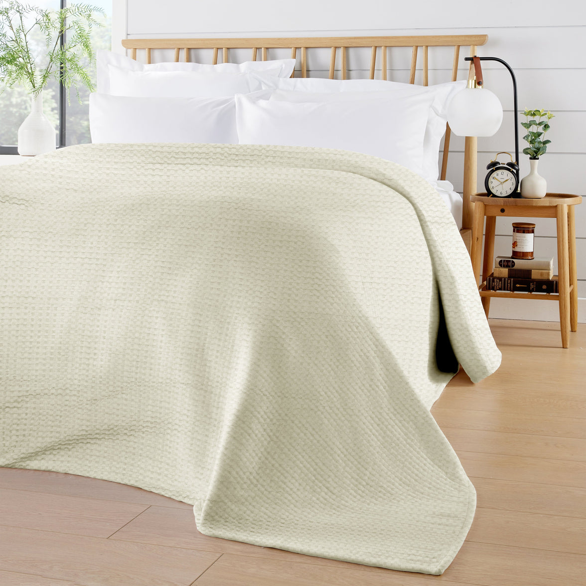 Florian Checked Throw Blanket Natural Bedspread for Sofas Armchairs Sofa Settee Couch Beds & Couches by OLIVIA ROCCO 180 x 250 CM / NATURAL Throw