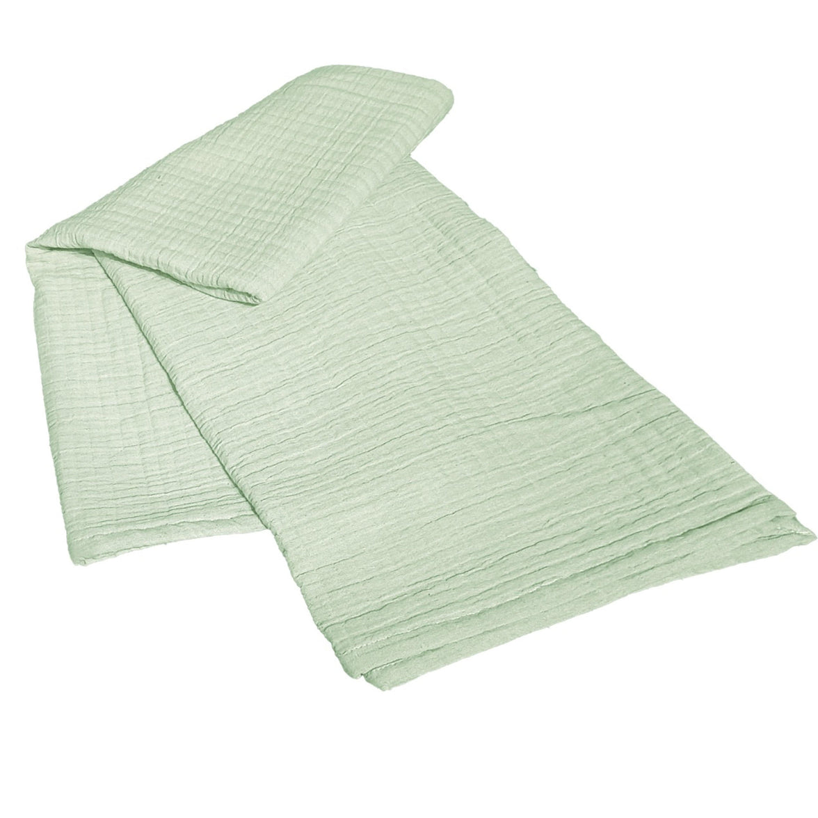 Hilton Throw Blanket Reversible Quilted Design Lightweight Super Soft Warm 100% Cotton Easy Care Sofa Couch Chair & Bed Overthrow by Olivia Rocco Sage Green Throws
