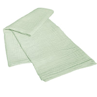 Hilton Throw Blanket Reversible Quilted Design Lightweight Super Soft Warm 100% Cotton Easy Care Sofa Couch Chair & Bed Overthrow by Olivia Rocco Sage Green Throws