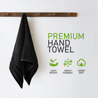 Belmont Viscose Stripe Black Towels 100% Cotton Hotel Quality Super Absorbent 10 Piece Bale Set, 4 Hand Towel & 12 Face Cloths by OLIVIA ROCCO Towels