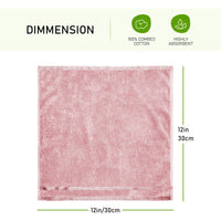 Belmont Viscose Stripe Pink Towels 100% Cotton Hotel Quality Super Absorbent 10 Piece Bale Set, 4 Hand Towel & 12 Face Cloths by OLIVIA ROCCO Towels