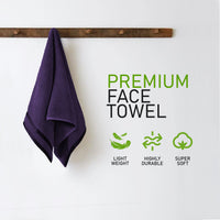Belmont Viscose Stripe Purple Towels 100% Cotton Hotel Quality Super Absorbent 10 Piece Bale Set, 4 Hand Towel & 12 Face Cloths by OLIVIA ROCCO Towels