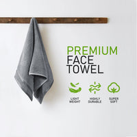 Belmont Viscose Stripe Silver Towels 100% Cotton Hotel Quality Super Absorbent 10 Piece Bale Set, 4 Hand Towel & 12 Face Cloths by OLIVIA ROCCO Towels