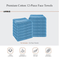 Rhodes Towel Aqua 100% Cotton Hotel Quality Soft Super Absorbent Hand Bath Towels, Sheets & Face Cloths by OLIVIA ROCCO Towels