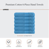 Rhodes Towel Aqua 100% Cotton Hotel Quality Soft Super Absorbent Hand Bath Towels, Sheets & Face Cloths by OLIVIA ROCCO Towels