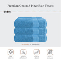 Rhodes Towel Aqua 100% Cotton Hotel Quality Soft Super Absorbent Hand Bath Towels, Sheets & Face Cloths by OLIVIA ROCCO Towels