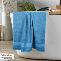 Rhodes Towel Aqua 100% Cotton Hotel Quality Soft Super Absorbent Hand Bath Towels, Sheets & Face Cloths by OLIVIA ROCCO Towels