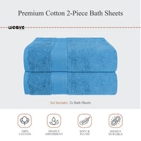 Rhodes Towel Aqua 100% Cotton Hotel Quality Soft Super Absorbent Hand Bath Towels, Sheets & Face Cloths by OLIVIA ROCCO Towels