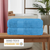 Rhodes Towel Aqua 100% Cotton Hotel Quality Soft Super Absorbent Hand Bath Towels, Sheets & Face Cloths by OLIVIA ROCCO Towels