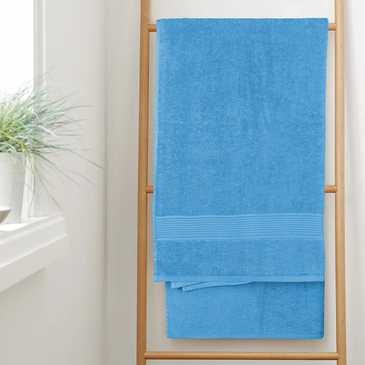 Rhodes Towel Aqua 100% Cotton Hotel Quality Soft Super Absorbent Hand Bath Towels, Sheets & Face Cloths by OLIVIA ROCCO Towels