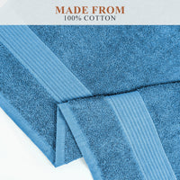 Rhodes Towel Aqua 100% Cotton Hotel Quality Soft Super Absorbent Hand Bath Towels, Sheets & Face Cloths by OLIVIA ROCCO Towels