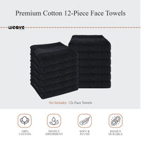Rhodes Towel Black 100% Cotton Hotel Quality Soft Super Absorbent Hand Bath Towels, Sheets & Face Cloths by OLIVIA ROCCO Towels