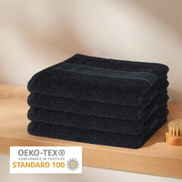 Rhodes Towel Black 100% Cotton Hotel Quality Soft Super Absorbent Hand Bath Towels, Sheets & Face Cloths by OLIVIA ROCCO Towels