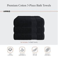 Rhodes Towel Black 100% Cotton Hotel Quality Soft Super Absorbent Hand Bath Towels, Sheets & Face Cloths by OLIVIA ROCCO Towels